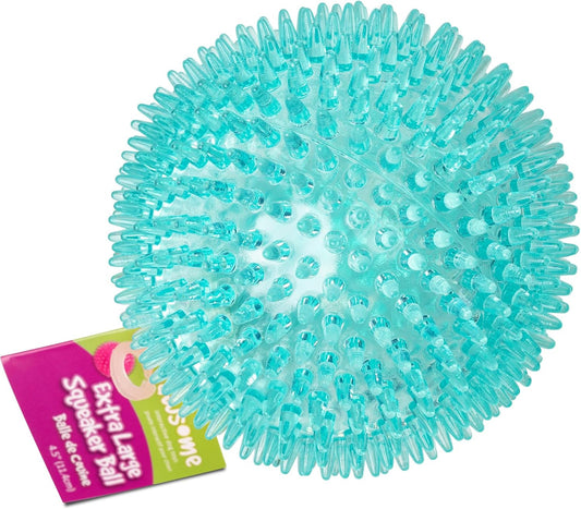 ™ 4.5” Spiky Squeaker Ball Dog Toy - Extra Large, Cleans Teeth and Promotes Good