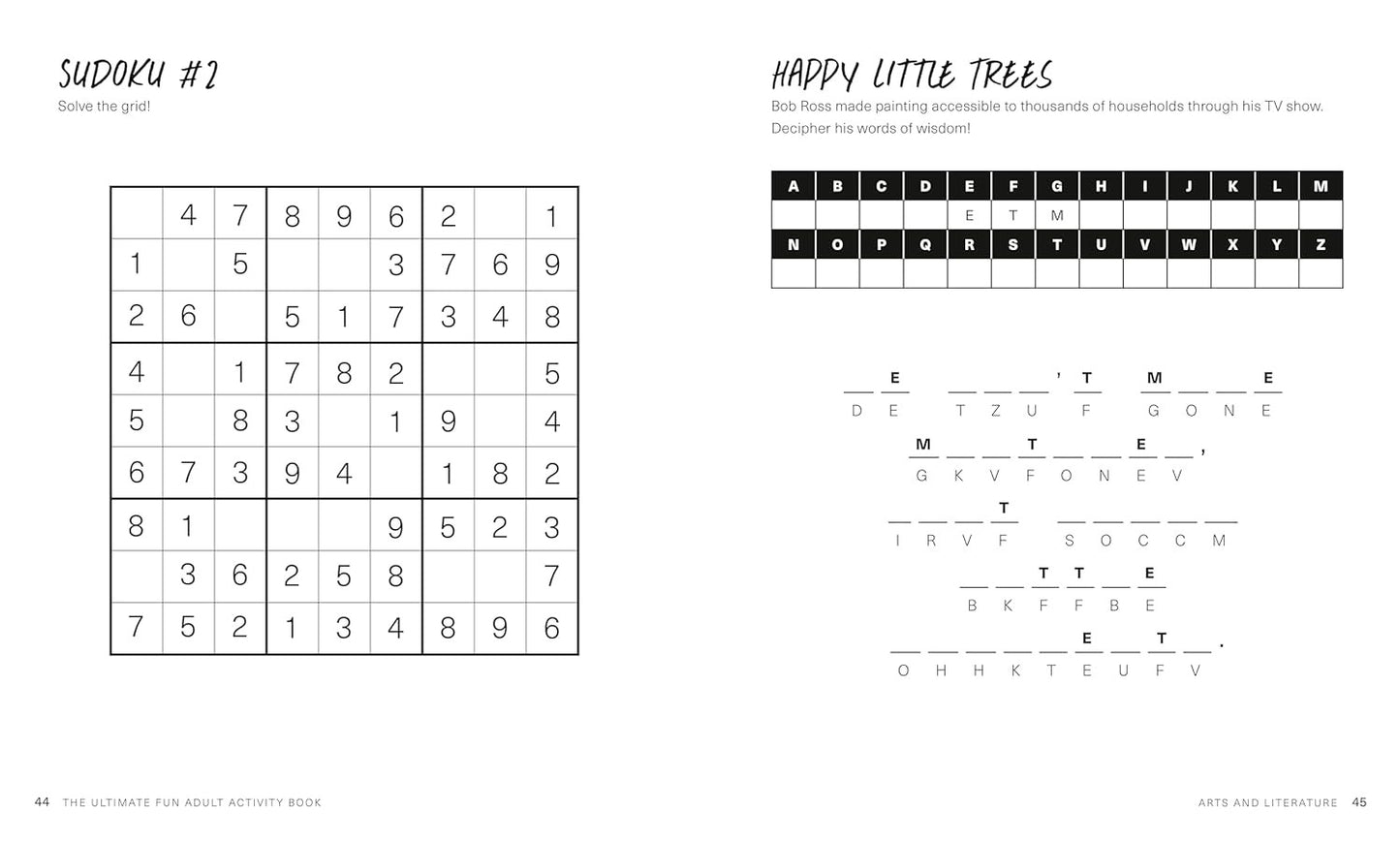 The Ultimate Fun Adult Activity Book: Logic Puzzles, Sudoku, Mazes, Word Searche