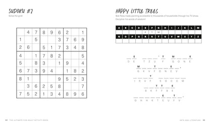 The Ultimate Fun Adult Activity Book: Logic Puzzles, Sudoku, Mazes, Word Searche