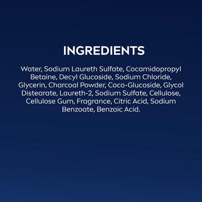 Active Clean Body Wash with Natural Charcoal for Normal to Oily Skin, 3-In-1 Cha