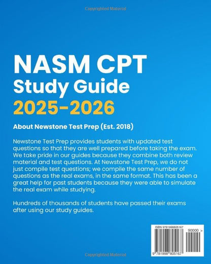 NASM CPT Study Guide 2025-2026: Complete Review + 480 Questions and Detailed Ans