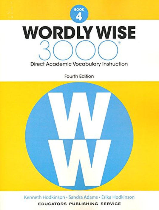 Wordly Wise 3000 Book 4 Student Book, 4Th Edition (ISBN: 9780838877043)