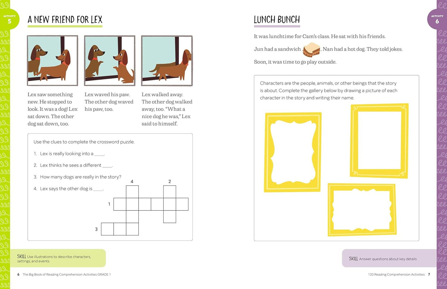 The Big Book of Reading Comprehension Activities, Grade 1: 120 Activities for Af