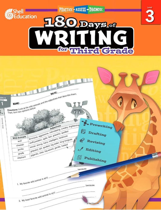 180 Days of Writing for Third Grade - an Easy-To-Use Third Grade Writing Workboo