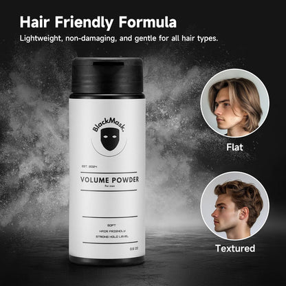 Texture Powder for Men, Easy to Apply - Instantly Adds Texture & Volume, All-Nat