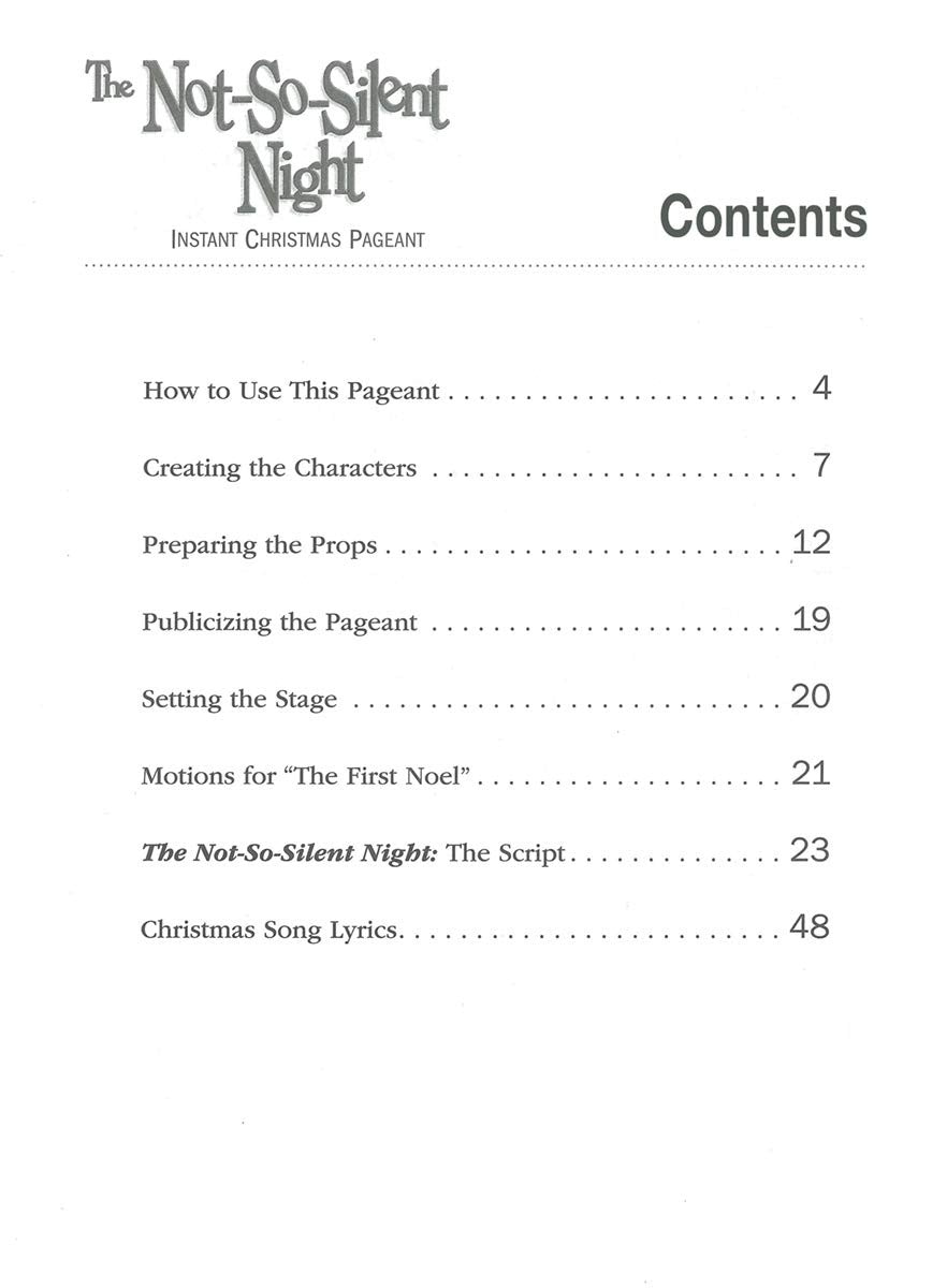 The Not-So-Silent-Night: Instant Christmas Pageant (Just Add Kids!)