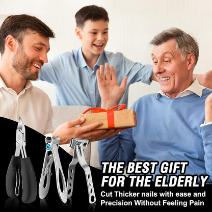 Toenail Clippers for Seniors Thick Toenails,  Heavy Duty Toe Nail Clippers Adult