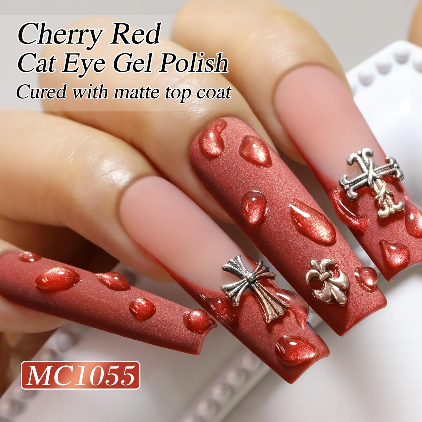 0.5 OZ Cat Eye Gel Polish with Magnet 15ML Holographic Glitter Shimmer Transluce