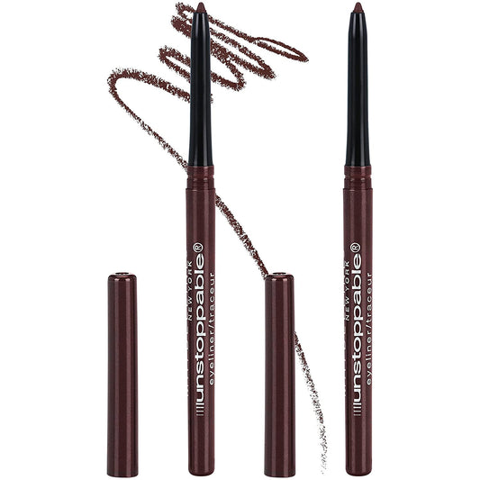 Unstoppable Waterproof Mechanical Brown Eyeliner Pencil, Easy to Apply, Smooth G