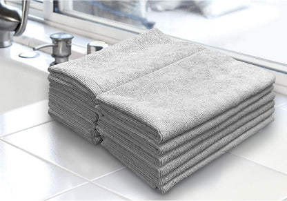 Ultra-Cut Absorbent Microfiber Towels, Silver-Embedded, Lint & Scratch-Free, for