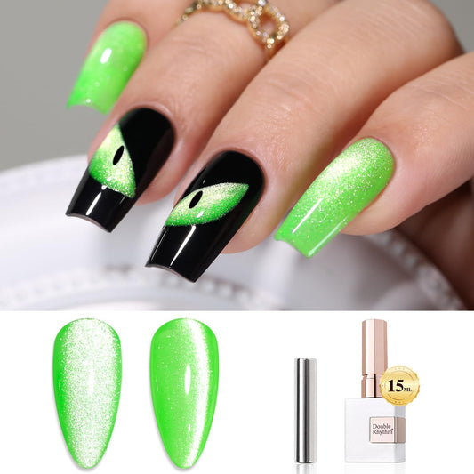 15ML Cat Eye Gel Polish with Magnet Glitter Shimmer Translucent Jelly Color 0.5