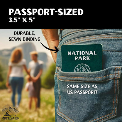 National Parks Stamp Book with Sticker Set: Passport-Sized National Park Book wi