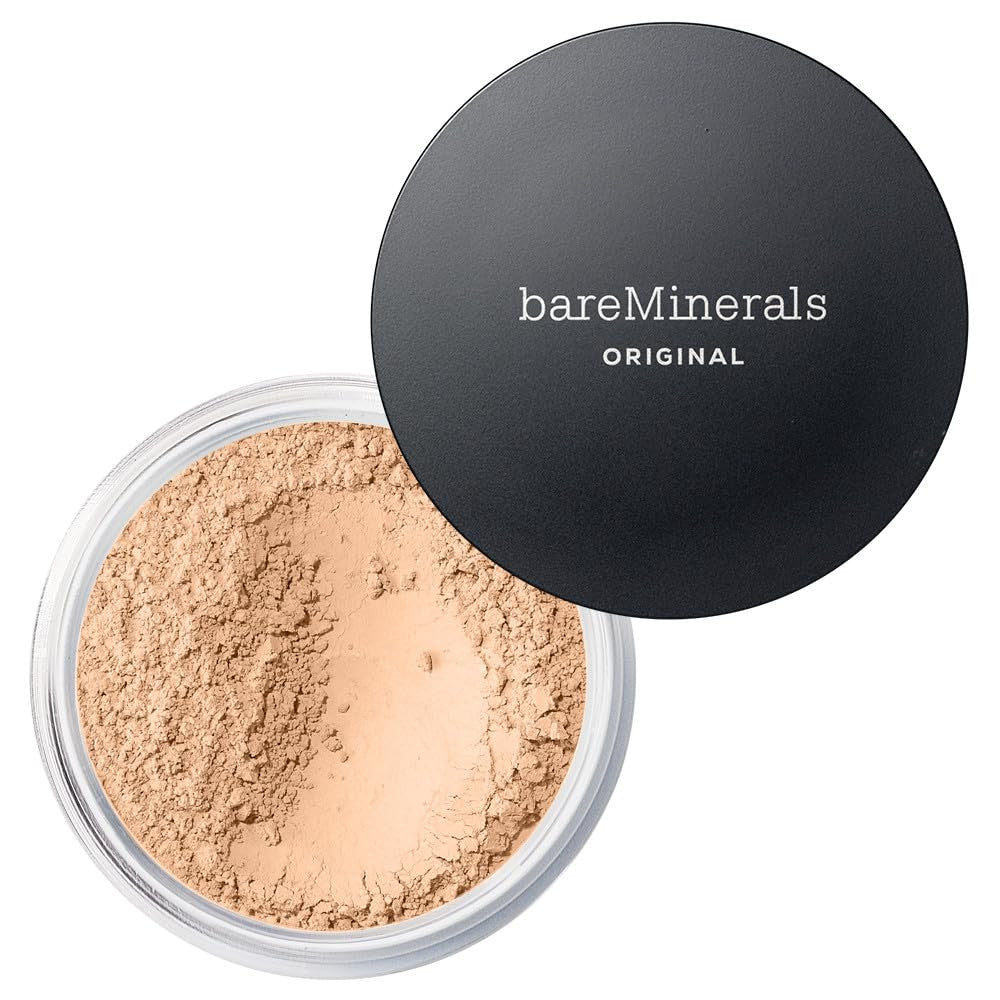 Original Loose Powder Foundation SPF 15, Clean Mineral Powder Face Makeup, Sheer