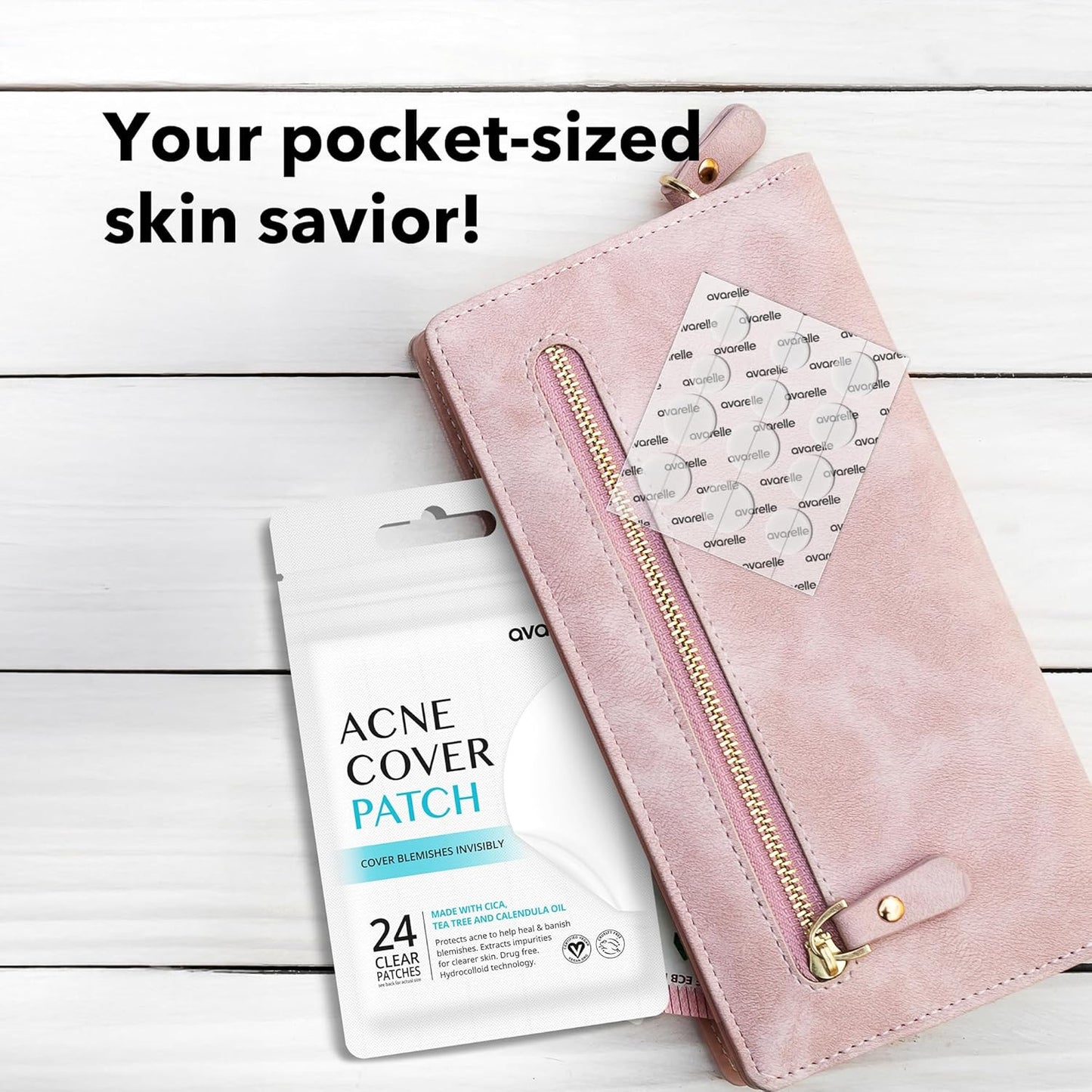 Acne Cover Patch Original Hydrocolloid, Tea Tree, Calendula Oil, CICA. Certified