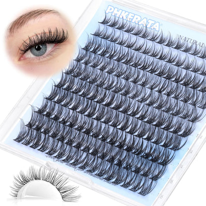 Natural Lash Clusters Wispy Eyelash Clusters 160 Pcs Individual Lashes D Curvatu