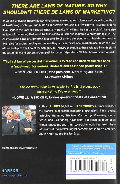 The 22 Immutable Laws of Marketing: Violate Them at Your Own Risk!