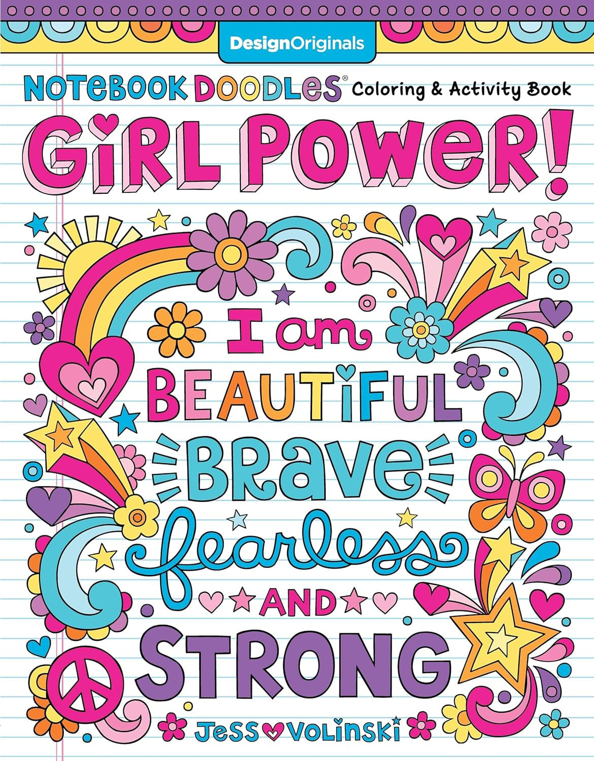 Notebook Doodles Girl Power! Coloring & Activity Book (Design Originals) 32 Insp