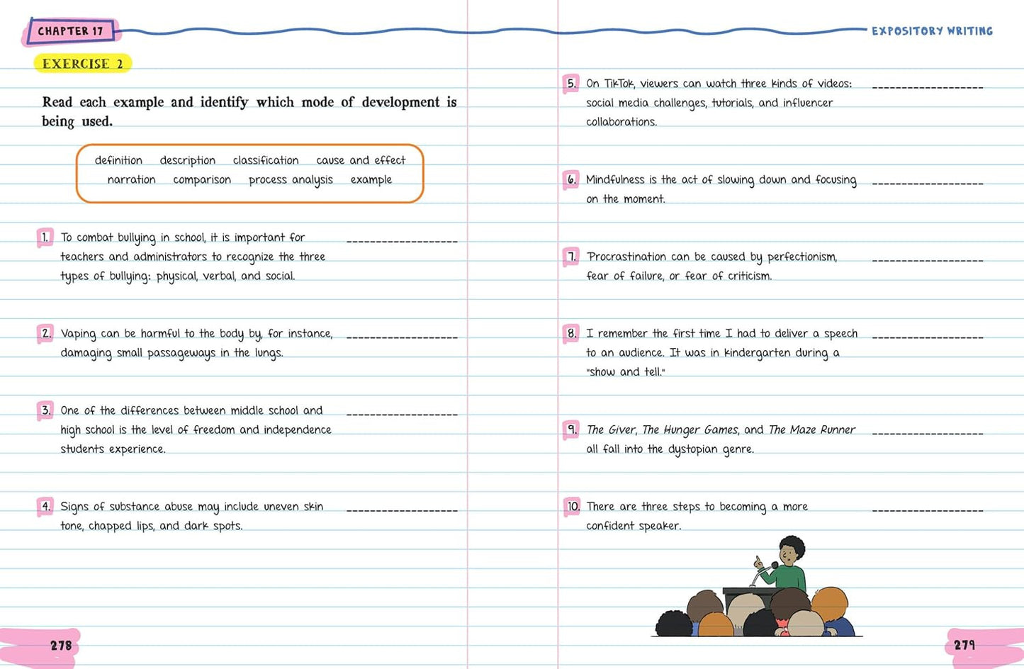 The Big Fat Middle School English Language Arts Workbook: 100+ ELA Practice Exer