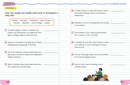 The Big Fat Middle School English Language Arts Workbook: 100+ ELA Practice Exer