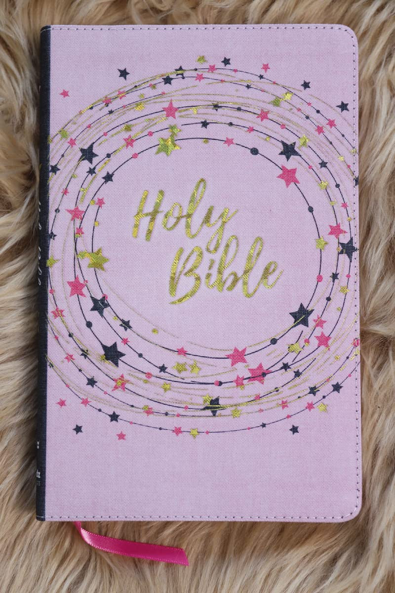 NIV, Bible for Kids, Flexcover, Pink/Gold, Red Letter, Comfort Print: Thinline E