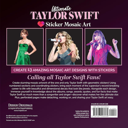 Ultimate Taylor Swift Sticker Mosaic Art: 13 Fearless Mosaic Art Designs & Fun F
