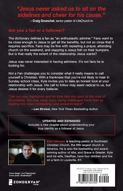 Not a Fan Updated and Expanded: Becoming a Completely Committed Follower of Jesu