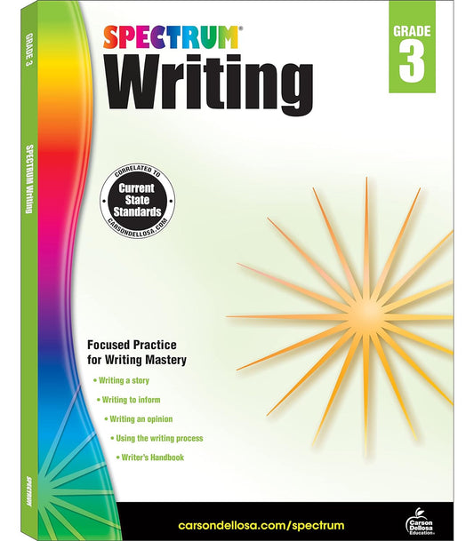Spectrum Writing Grade 3, Ages 8 to 9, 3Rd Grade Writing Workbook, Informative,