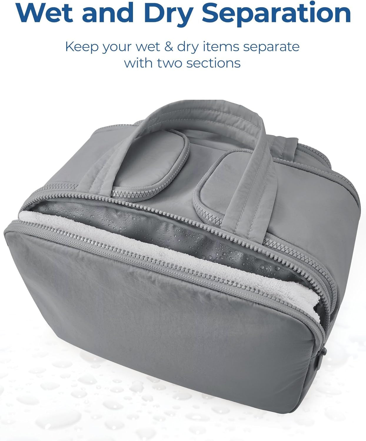 Travel Toiletry Bag, Lightweight Large Wide-Open Travel Bag for Women, Puffy Cos