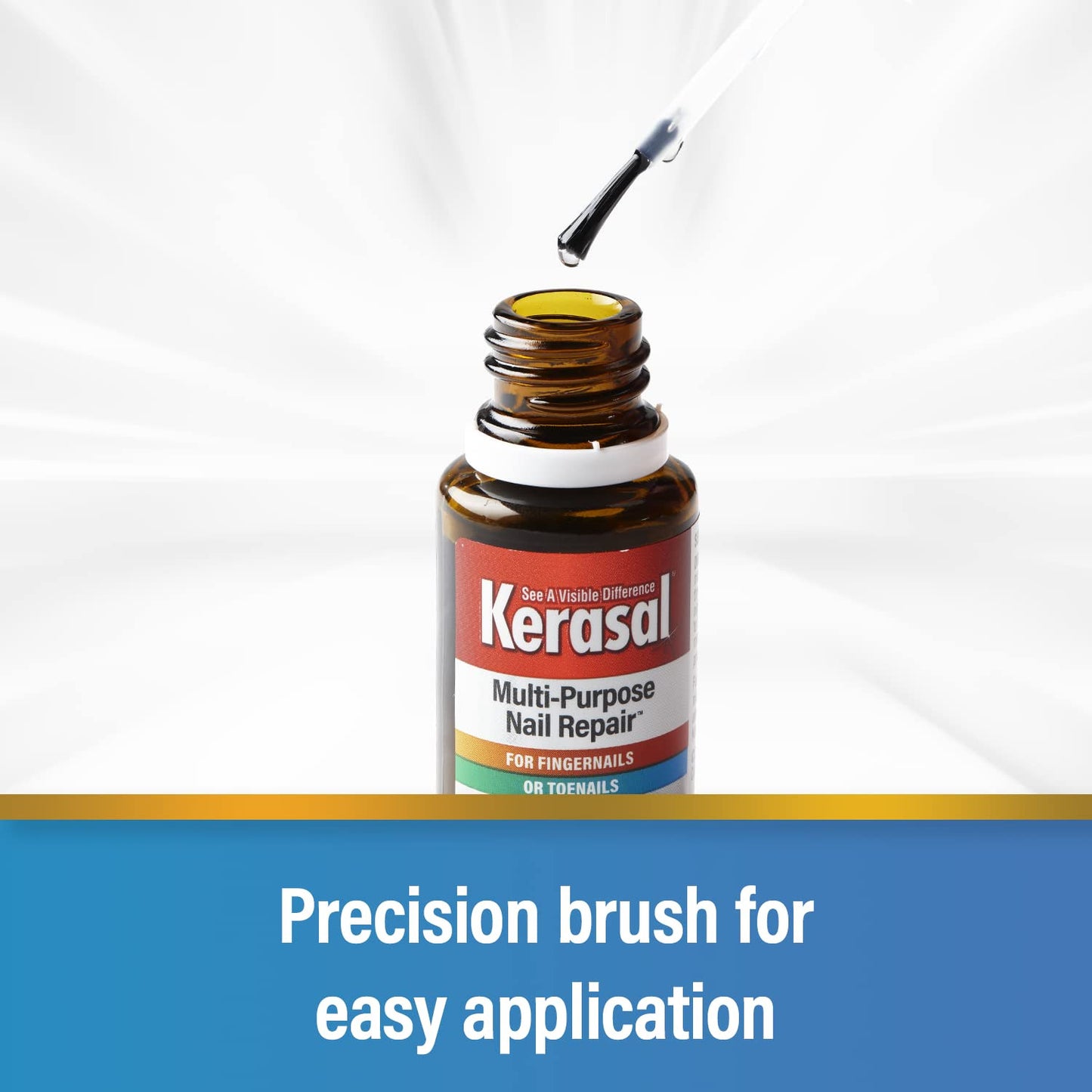 Multi-Purpose Nail Repair, Nail Solution for Discolored and Damaged Nails, 0.43