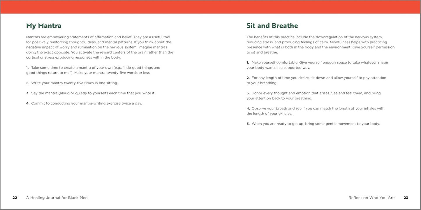 A Healing Journal for Black Men: Prompts to Help You Reflect, Grow, and Live wit