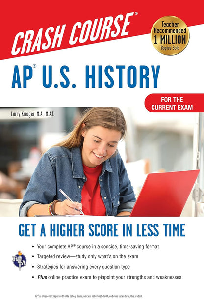 AP U.S. History Crash Course, Book + Online: Get a Higher Score in Less Time (Ad