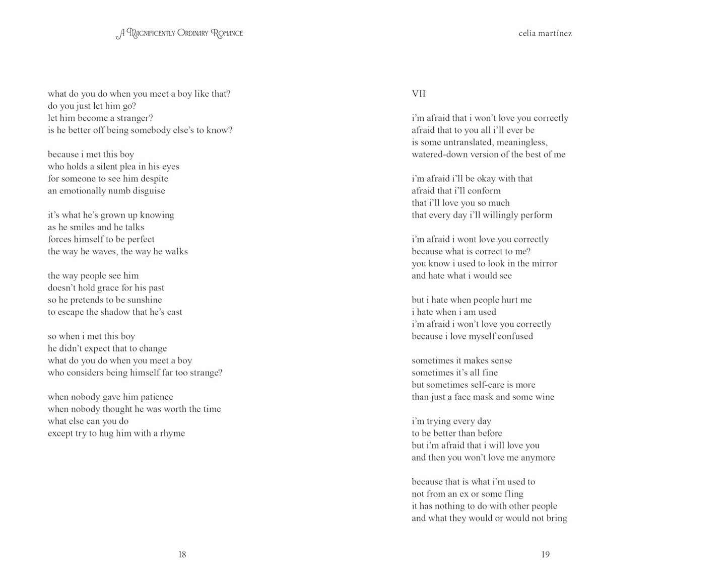 A Magnificently Ordinary Romance: a Poetry Collection