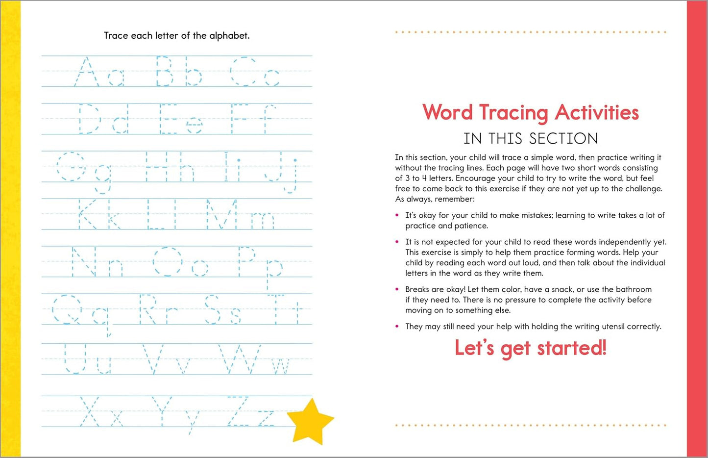 My First Alphabet Tracing Workbook: Practice Pen Control with Abcs and Animal Wo