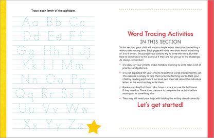 My First Alphabet Tracing Workbook: Practice Pen Control with Abcs and Animal Wo
