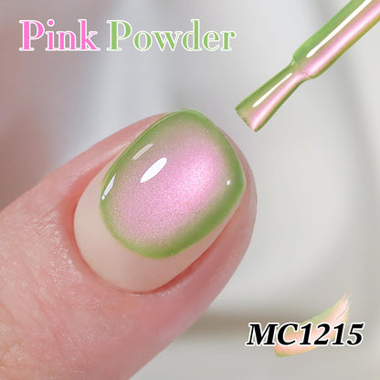 0.5 OZ Cat Eye Gel Polish with Magnet 15ML Holographic Glitter Shimmer Transluce
