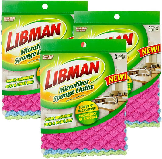 1482 Microfiber Sponge Cloths – Combines the Best of a Sponge and Dish Cloth, In