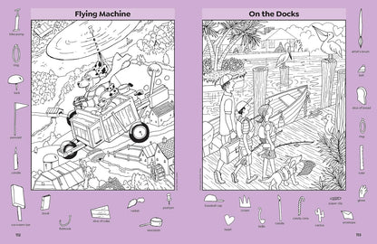 Travel Puzzles: Kids Travel Activity Book with over 100 Hidden Picture Puzzles,