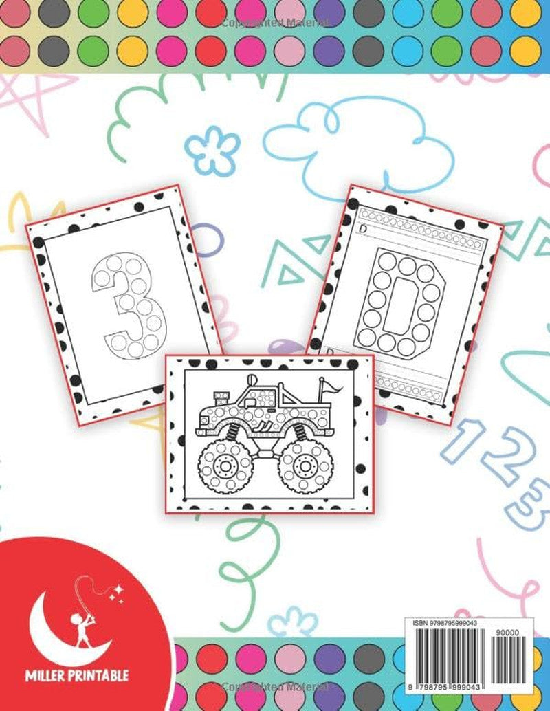 100 Dot Markers Activity Book: Do a Dot Art Coloring Book for Kids Boys and Girl