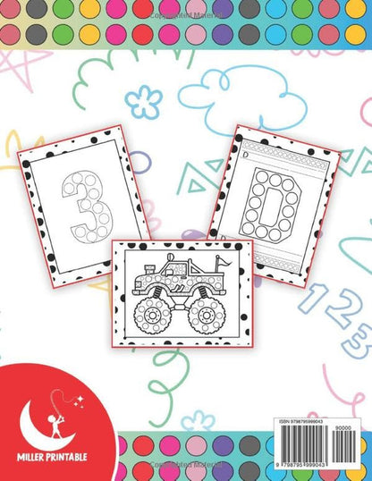 100 Dot Markers Activity Book: Do a Dot Art Coloring Book for Kids Boys and Girl