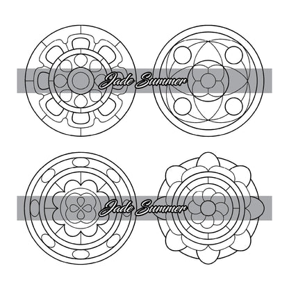 100 Mini Mandalas: a Mandala Coloring Book for Adults and Kids with Easy, Cute,