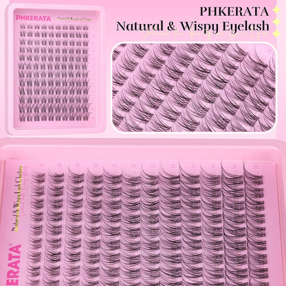 Natural Lash Clusters Invisible Band Eyelash Clusters Wispy Lashes Clusters 120