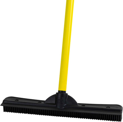 Original Pet Hair Rubber Broom with Squeegee, with 58" Telescopic Handle for Car
