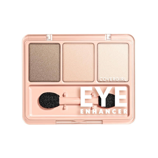 - Eye Enhancers 3-Kit Eyeshadow, Silky, Sheer Formula, Double Ended Applicator,