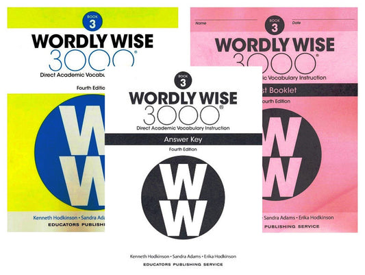 Wordly Wise 3000® 4Th Edition Grade 3 SET -- Student Book, Test Booklet and Answ