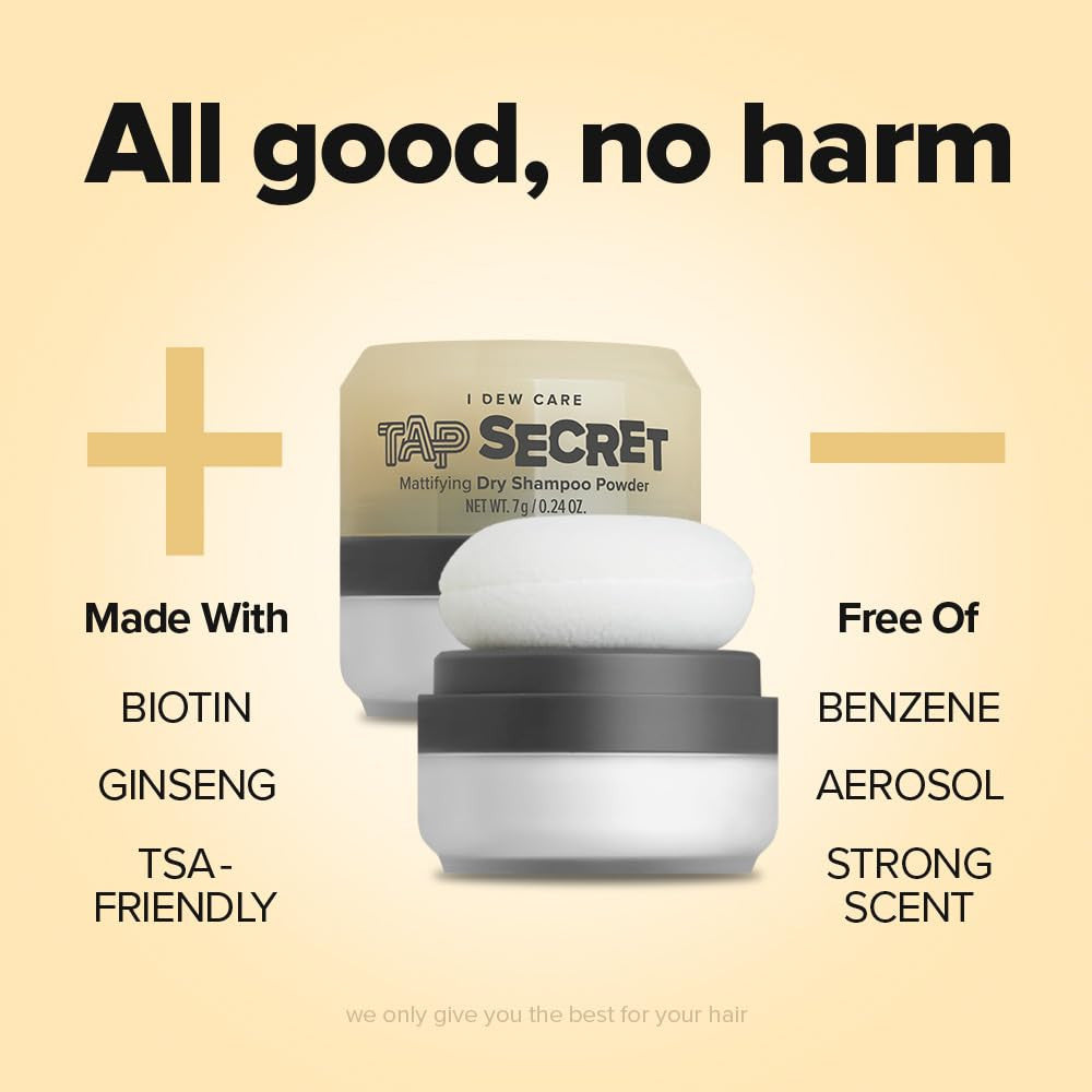 Tap Secret Dry Shampoo Powder with Biotin Refill - Tap Secret Original | Strengt