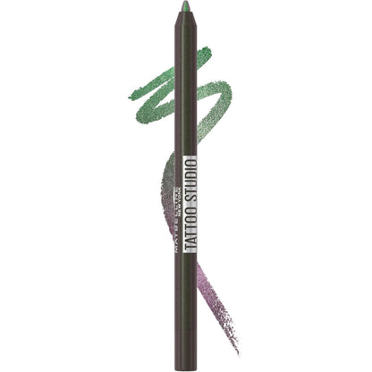 Tattoo Studio Long-Lasting Sharpenable Eyeliner Pencil, Glide on Smooth Gel Pigm