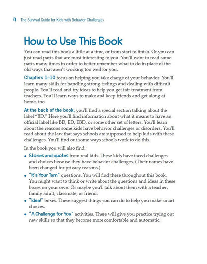 The Survival Guide for Kids with Behavior Challenges: How to Make Good Choices a