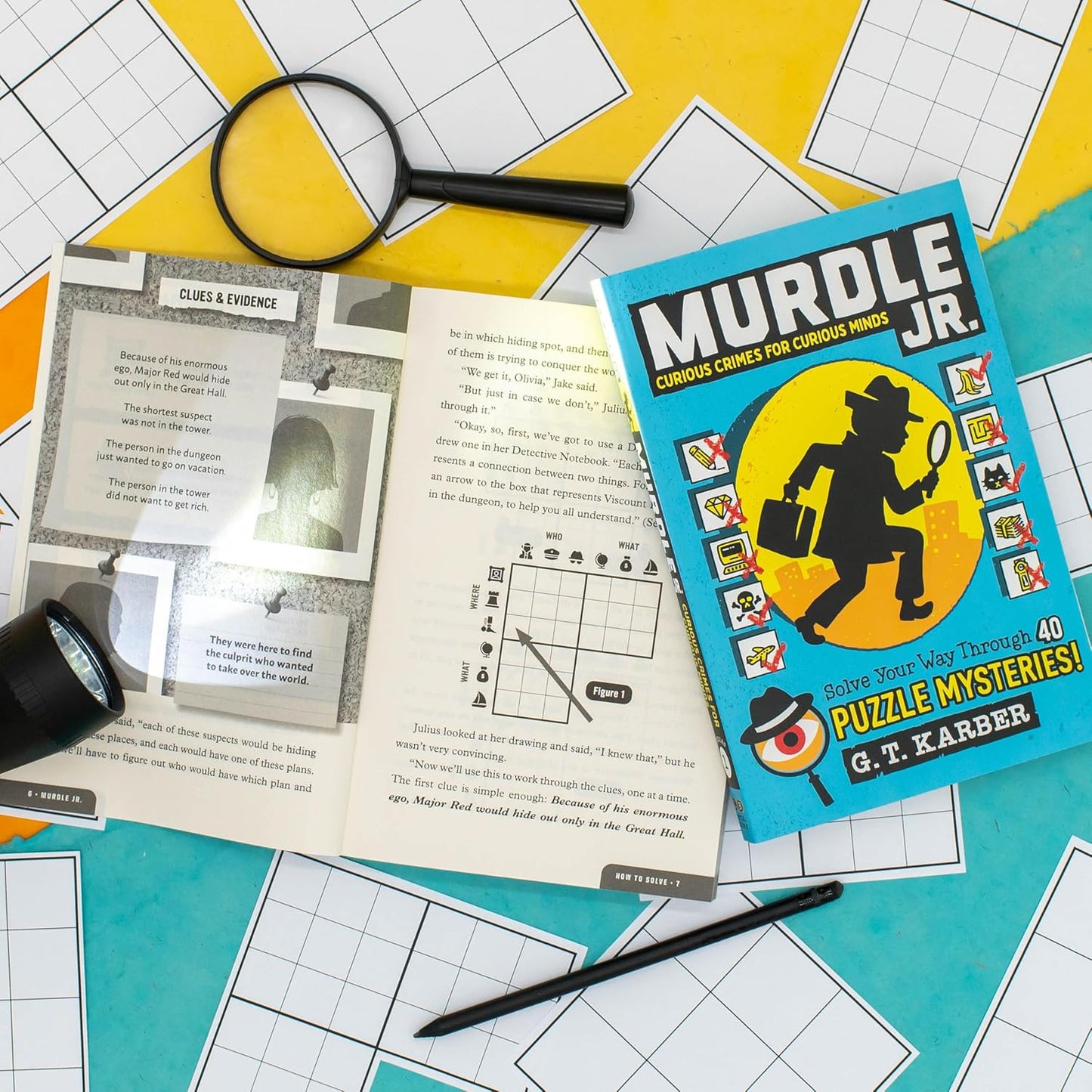 Murdle Jr.: Curious Crimes for Curious Minds: Solve Your Way through 40 Puzzle M