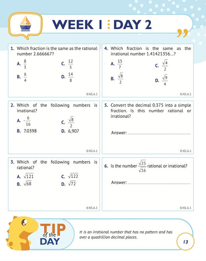 8Th Grade Common Core Math: Daily Practice Workbook | 1000+ Practice Questions a
