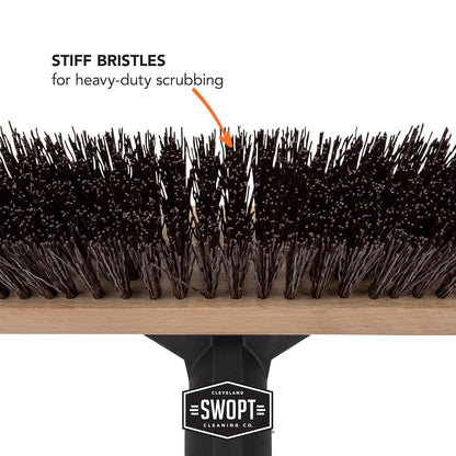 10' Premium Rough Surface Scrub Brush Head - Deck Brush for Rough and Textured S